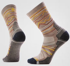 Smartwool Hike Mountain Range Pattern Crew Socks Light Cushion