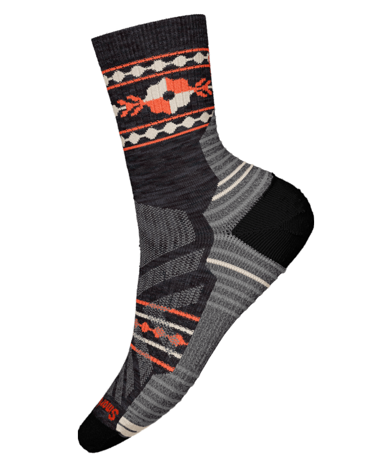 Women's Hike Light Cushion Retro Floral Mid Crew Socks