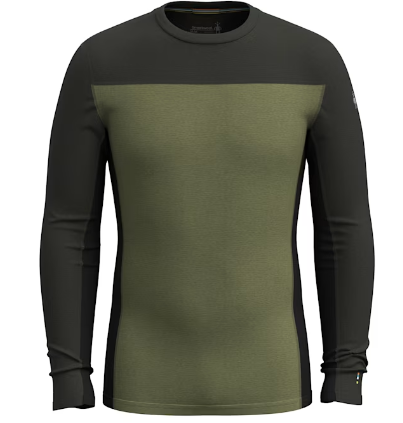 Smartwool Men's Classic Thermal Merino Base Layer Colorblock Crew Boxed