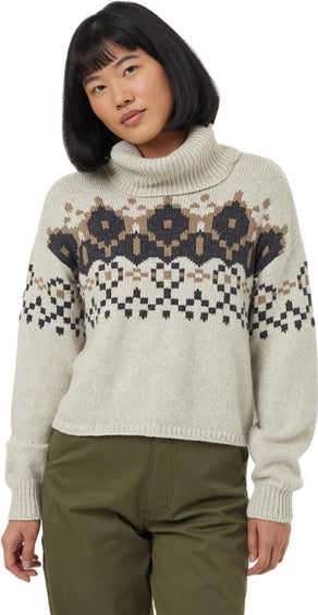 Tentree Womens Highline Intarsia Turtleneck Sweater