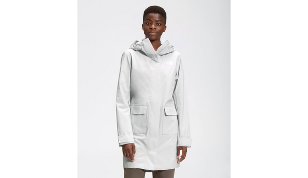 Hooded rain outlet parka